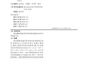 催化降解表面活性劑廢水的無機復合材料及其制備方法