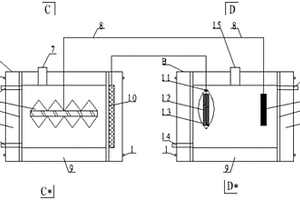 利用生物電化學(xué)系統(tǒng)進(jìn)行廢水同步除碳脫氮除磷的裝置