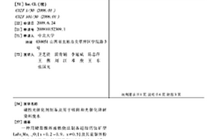 磁性光催化劑制備及用于吸附和光催化降解染料廢水