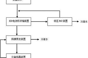 膜法及降膜蒸發(fā)零排放含鹽廢水處理裝置