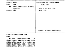 電解物化法處理廢水工藝