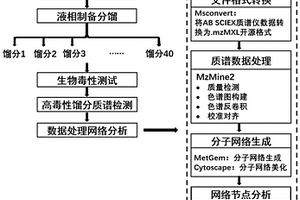 基于分子網(wǎng)絡(luò)的廢水中致毒有機(jī)污染物非目標(biāo)篩查分析的方法