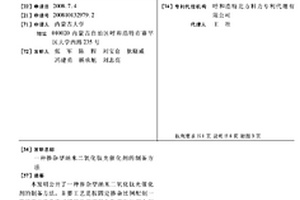 摻雜型納米二氧化鈦光催化劑的制備方法