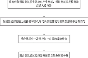 利用紫外協(xié)同過硫酸鹽催化臭氧的水處理方法