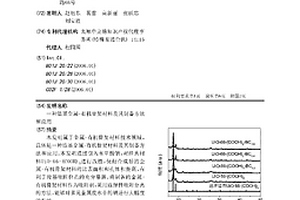 鋯基金屬-有機骨架材料及其制備方法和應(yīng)用