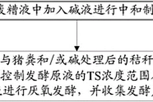 纖維乙醇廢糟液與農(nóng)業(yè)廢棄物混合發(fā)酵的處理方法