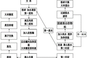 生產(chǎn)高純度大米蛋白粉以及大米糖漿的方法