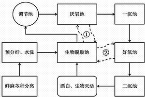 序批式苧麻無廢生物脫膠方法