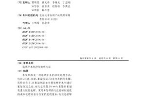 造紙中水的凈化處理方法