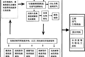 利用有機(jī)廢棄物制備乙醇，沼氣和生物柴油的聯(lián)產(chǎn)方法