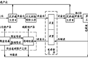 膜法、熱法組合工藝處理煤化工高濃鹽水的鹽硝分離方法