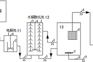 電解/水解/DMBR聯(lián)合處理反應器及工藝