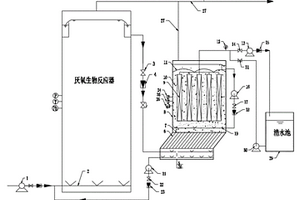 降低厭氧膜生物反應(yīng)器板式陶瓷膜污染的裝置