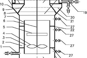 氣流機(jī)械雙助推內(nèi)循環(huán)式高懸浮固體厭氧消化裝置