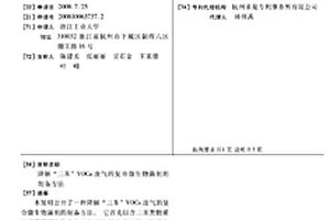 降解“三苯”VOCS廢氣的復(fù)合微生物菌劑的制備方法