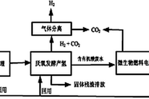 有機(jī)廢棄物聯(lián)產(chǎn)氫氣和電的方法及其裝置