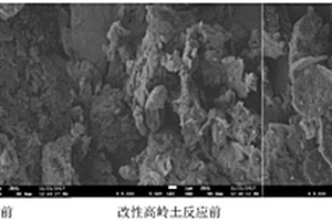 用于吸附石化廢水的可再生利用的改性高嶺土的制備方法