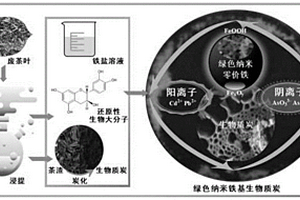 綠色納米鐵基生物質(zhì)炭吸附材料的制備方法及其應(yīng)用