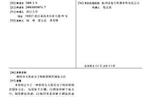 銅絡(luò)合天然高分子吸附材料的制備方法