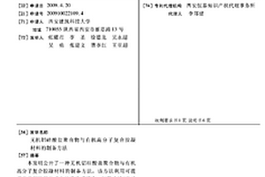 無機(jī)鋁硅酸鹽聚合物與有機(jī)高分子復(fù)合膠凝材料的制備方法