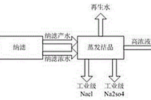 應用于煤化工高鹽廢水資源化的工藝及其裝置