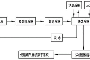 脫硫漿液離子脫除及濃縮液低溫煙氣直噴固化方法