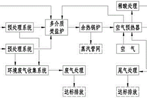 焦化脫硫廢鹽及粗硫磺制酸的工藝