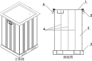 一種可重復(fù)使用的用于危險(xiǎn)固廢貯存的容器