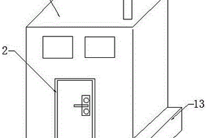 一種雙人開啟式危廢小屋