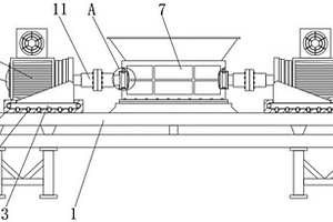 一種處理危險固廢的具有防卡死功能的新型雙輥撕碎機