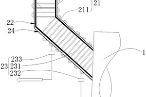 耐高溫防腐防撞危險廢物回轉窯進料溜槽水冷結構