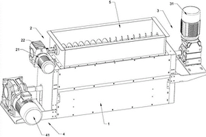 一種用于連續(xù)性危廢污泥烘干機的進料均料機構(gòu)