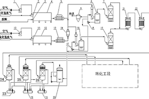 廢硫酸和硫化氫廢氣綜合處理的裝置