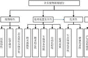 一種含汞廢物的分級處理方法