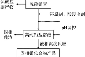 一種由廢鉛膏濕法回收除雜并制備高純鉛化合物的方法