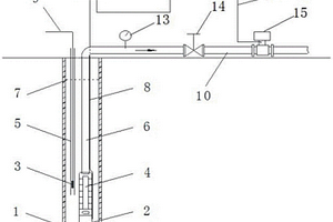一種在地浸采鈾鉆孔中檢測潛水電泵性能的裝置