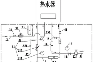 一種燃?xì)鉄崴鞯哪M水阻檢測(cè)裝置