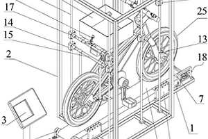 一種可移動(dòng)軸心的自行車的性能檢測臺(tái)