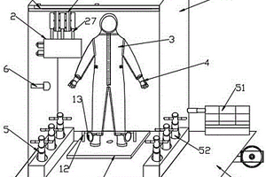 一種防護(hù)服防污染性能檢測裝置