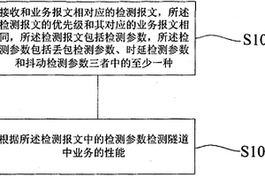 隧道多業(yè)務(wù)性能檢測方法和裝置