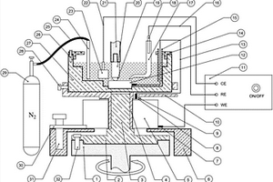旋轉(zhuǎn)式摩擦電化學(xué)測試裝置