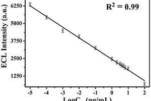 基于NiCo<sub>2</sub>O<sub>4</sub>納米片的熱致增敏型甲狀腺球蛋白電致化學發(fā)光免疫器