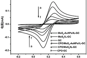 基于MoS<sub>2<sup>-</sup></sub>AuNPs和離子液體的CPO生物傳感器及其檢測NO<sub>2<sup>-</sup></sub>的應(yīng)用