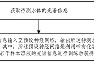 水體化學需氧量光譜在線檢測方法及裝置