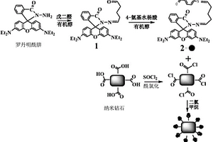 用于檢測(cè)Cu(II)離子和NO的納米探針的制備方法