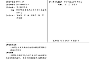 用于檢測(cè)光催化性能的涂料及其制備方法和應(yīng)用方法