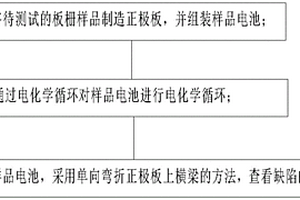 檢測(cè)富液管式鉛酸蓄電池正板柵缺陷的方法