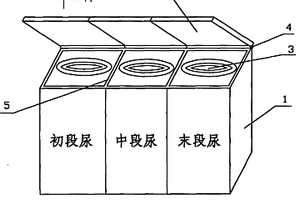 泌尿生殖系統(tǒng)檢查用三段尿樣集中置放采集器