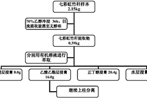 七彩竹稈中黃酮類(lèi)化合物的提取分離和組織化學(xué)定位方法