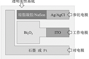 基于氧化鉍p-n型轉(zhuǎn)變電位的光電化學(xué)柔性可穿戴汗液pH傳感器